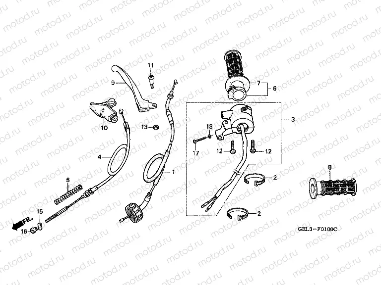 F-1 HANDLE LEVER / SWITCH / CABLE