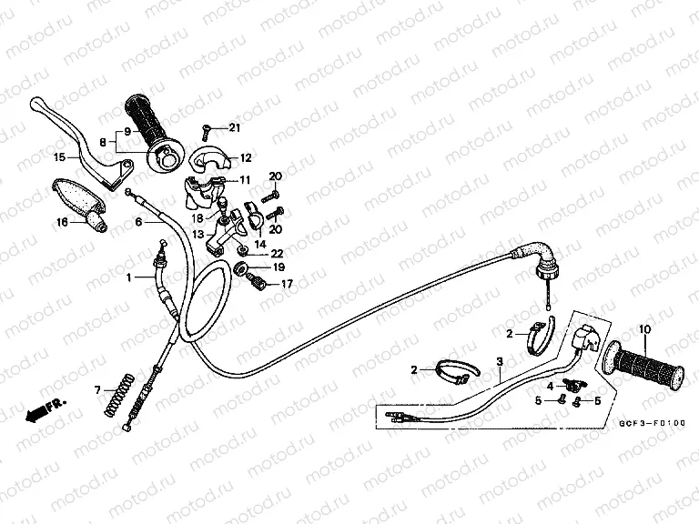 F-1 HANDLE LEVER / SWITCH / CABLE