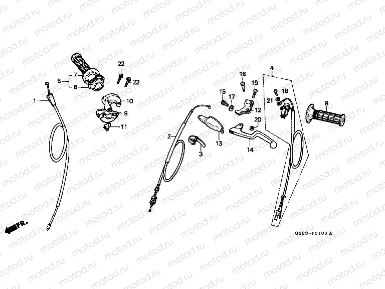 F-1 HANDLE LEVER / SWITCH / CABLE