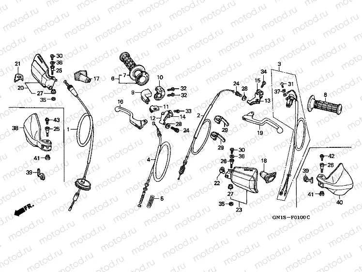 F-1 HANDLE LEVER / SWITCH / CABLE