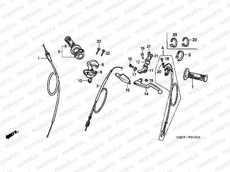 F-1 HANDLE LEVER / SWITCH / CABLE