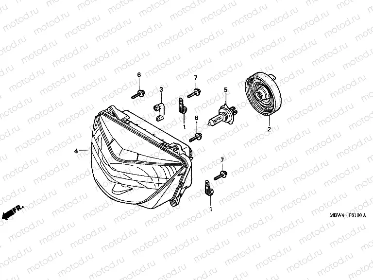 F-1 HEADLAMP (99 / 00)