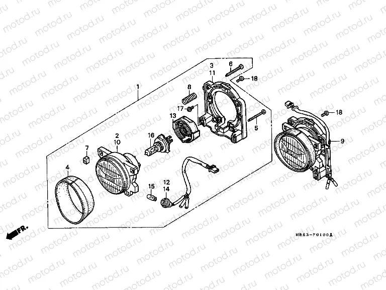F-1 HEADLAMP (AR / E)