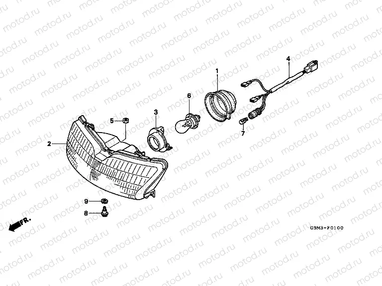 F-1 HEADLAMP (E / F / PO / SP / 2PO)