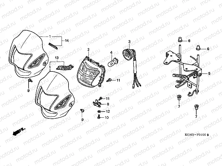 F-1 HEADLAMP (FS1251 / 2)