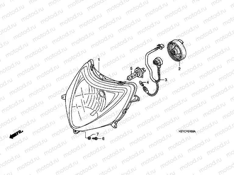 F-1 HEADLAMP (SC1255.6)