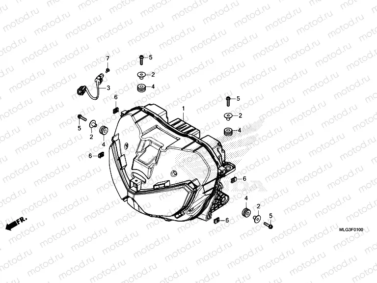 F-1 HEADLIGHT