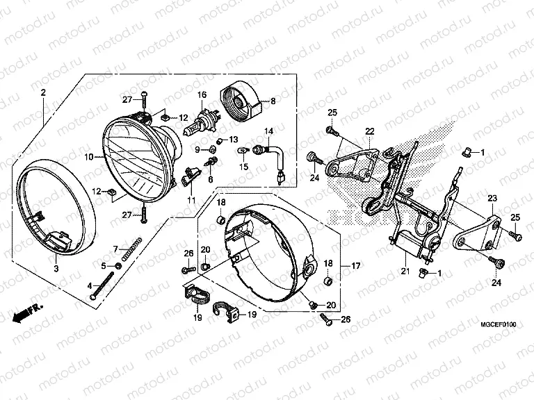 F-1 HEADLIGHT