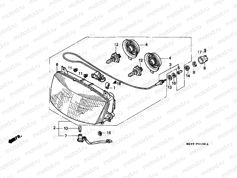 F-1 HEADLIGHT