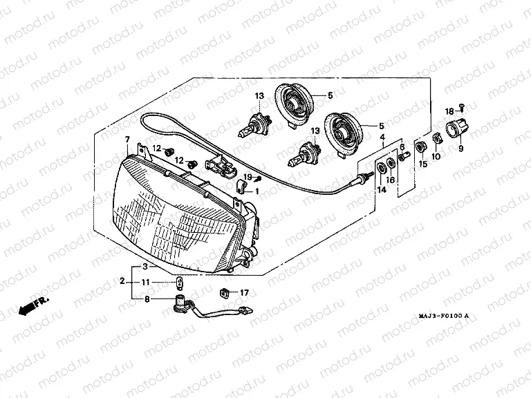 F-1 HEADLIGHT