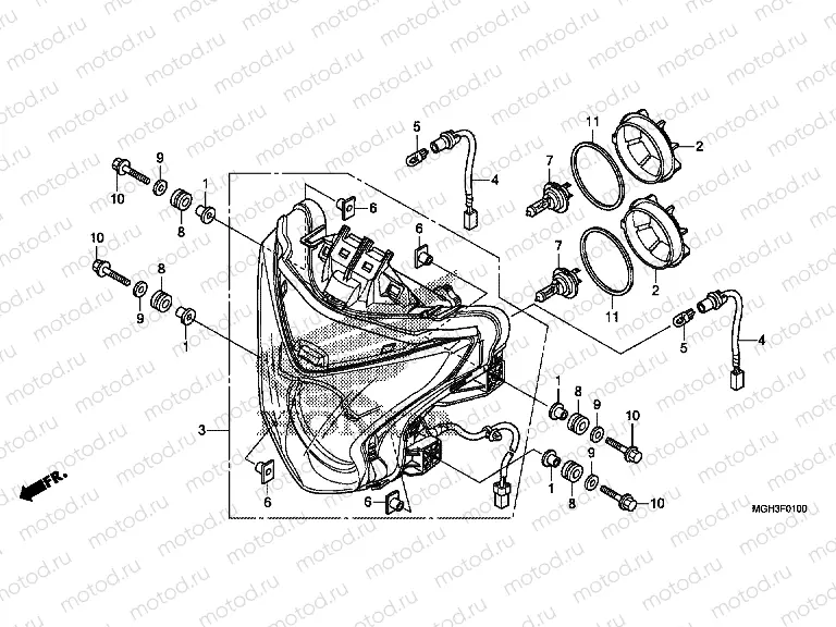 F-1 HEADLIGHT