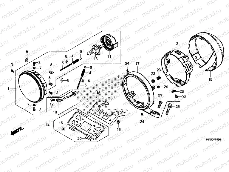 F-1 HEADLIGHT