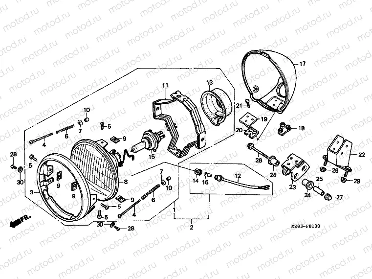 F-1 HEADLIGHT