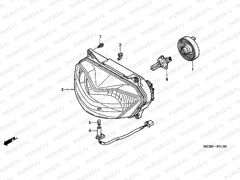 F-1 HEADLIGHT