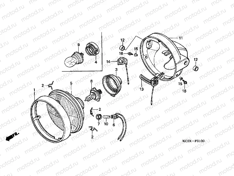 F-1 HEADLIGHT
