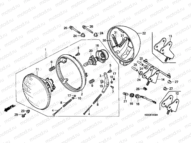 F-1 HEADLIGHT