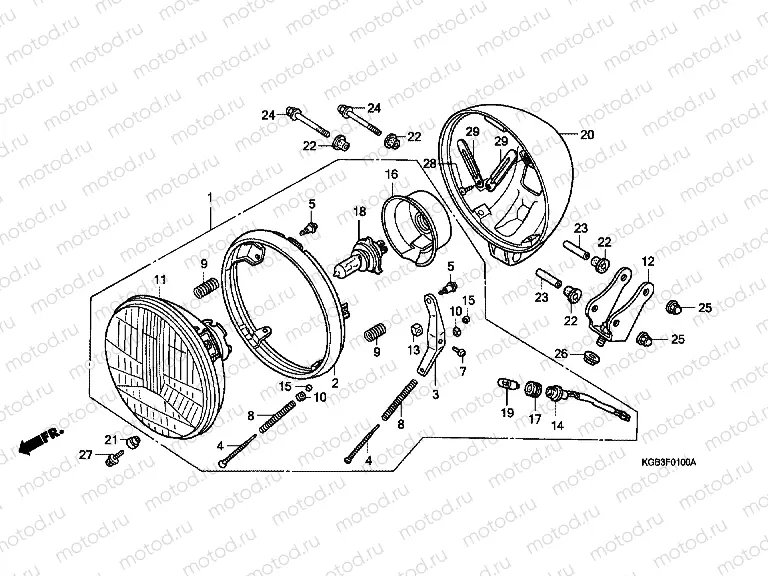 F-1 HEADLIGHT