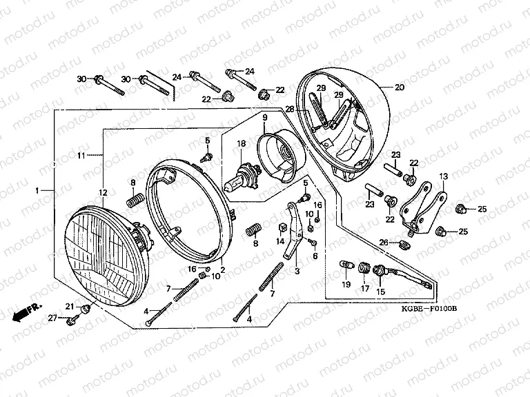 F-1 HEADLIGHT