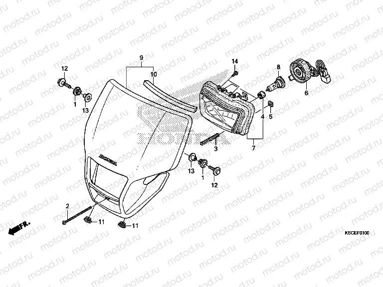 F-1 HEADLIGHT