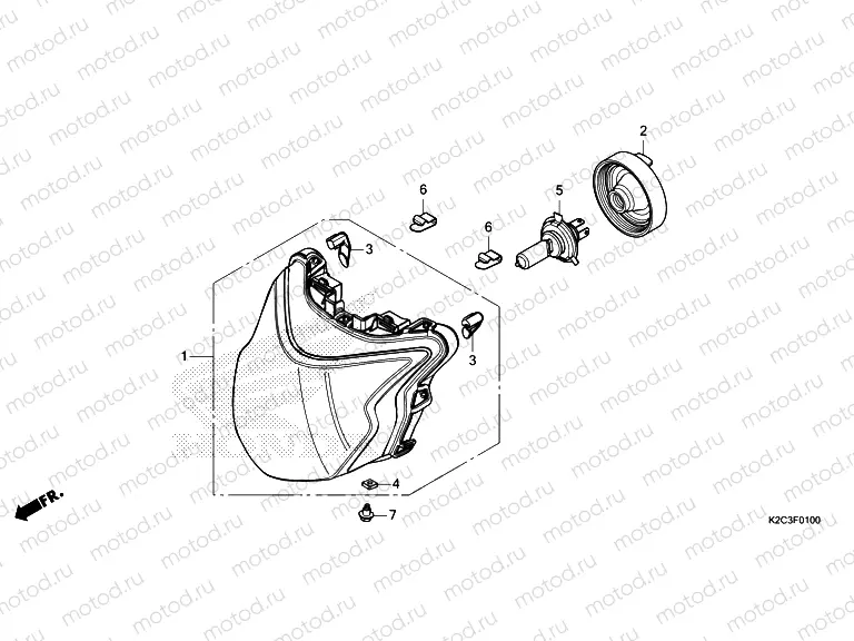 F-1 HEADLIGHT
