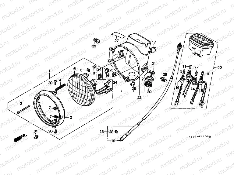 F-1 HEADLIGHT / METER (1)