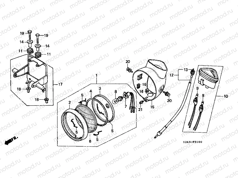 F-1 HEADLIGHT / SPEEDOMETER