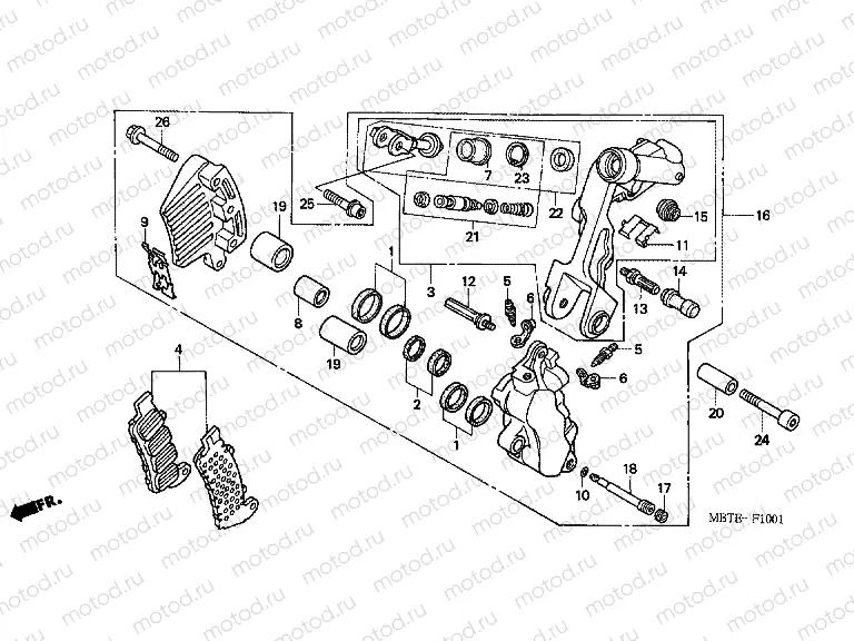 F-10-1 FRONT BRAKE CALIPER (2)
