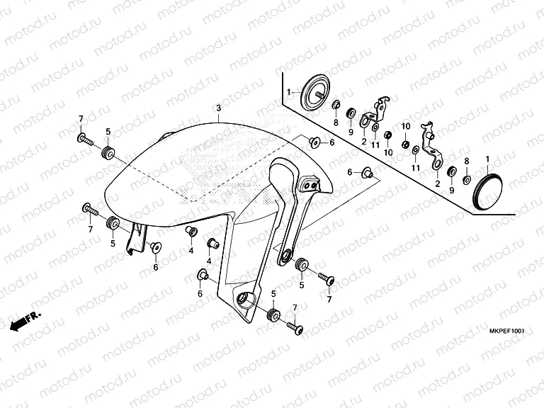 F-10-1 FRONT FENDER