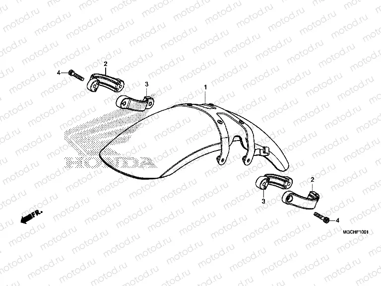 F-10-1 FRONT FENDER (CB1100NA / NAD)