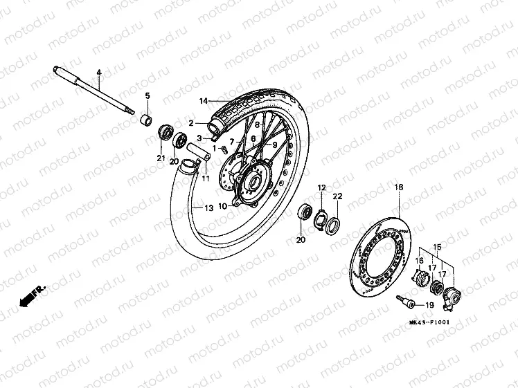 F-10-1 FRONT WHEEL (2)