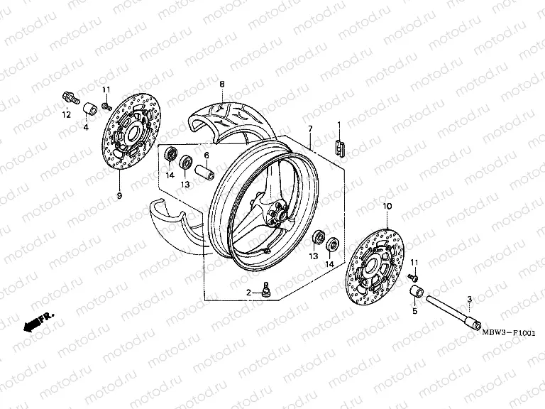 F-10-1 FRONT WHEEL (2)