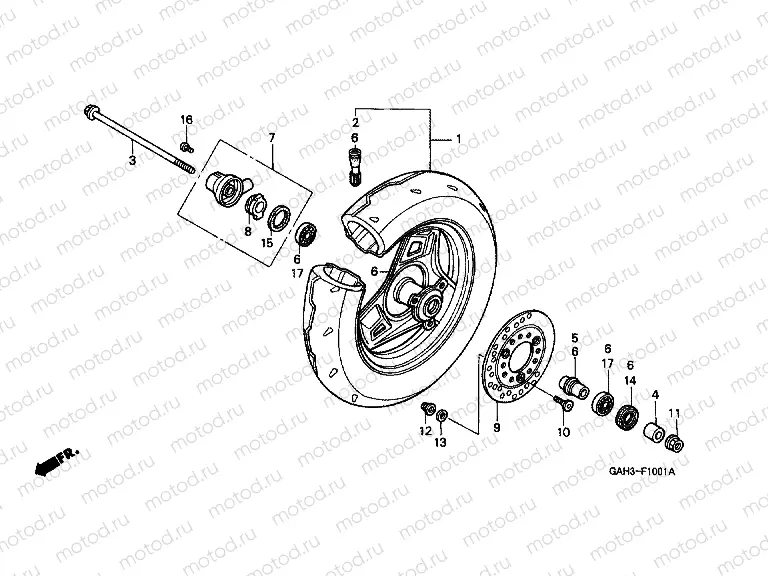 F-10-1 FRONT WHEEL (2)