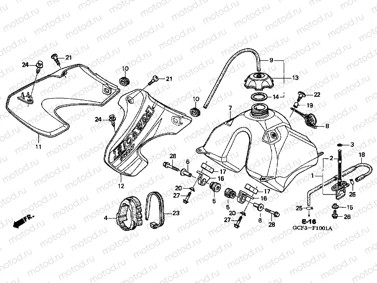 F-10-1 FUEL TANK (XR70R1 / 2/3)