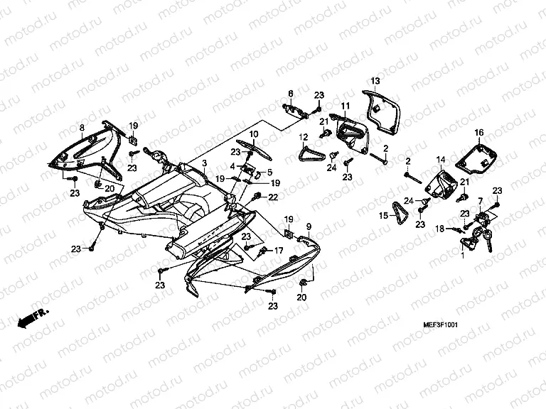 F-10-1 INNER BOX (FJS400D9 / FJS400A)