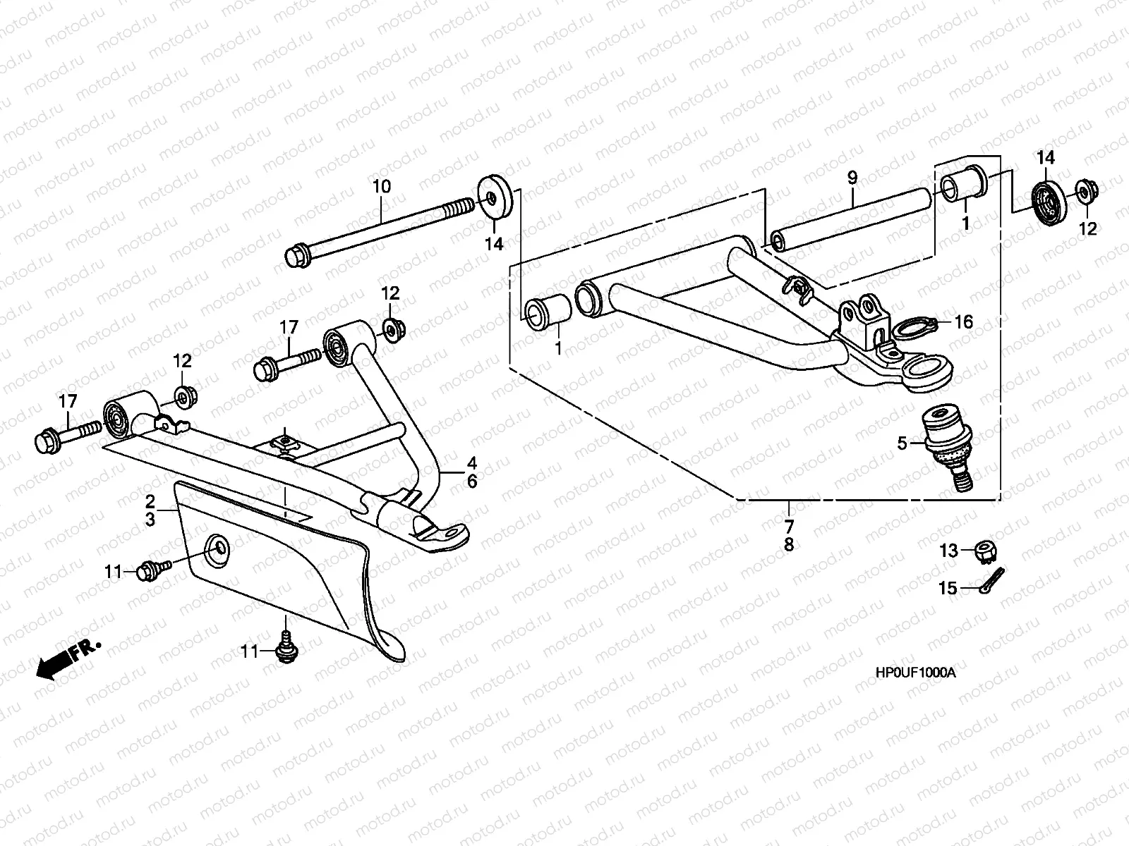 F-10 FRONT ARM