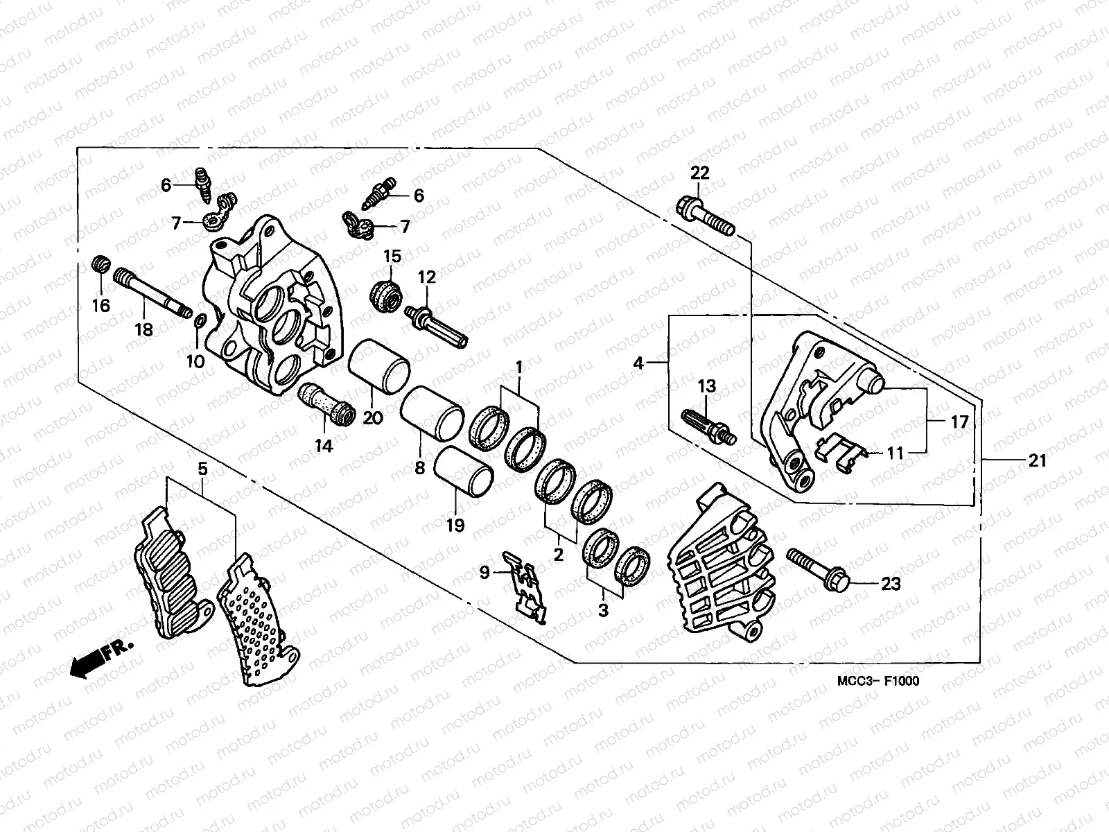 F-10 FRONT BRAKE CALIPER (1)