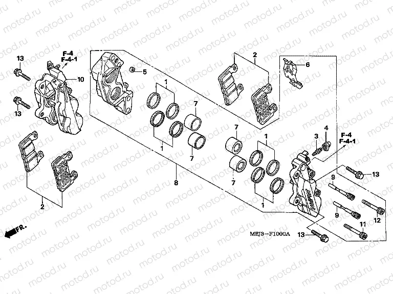 F-10 FRONT BRAKE CALIPER