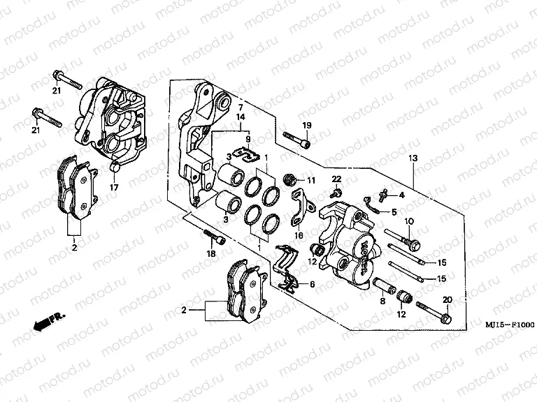 F-10 FRONT BRAKE CALIPER