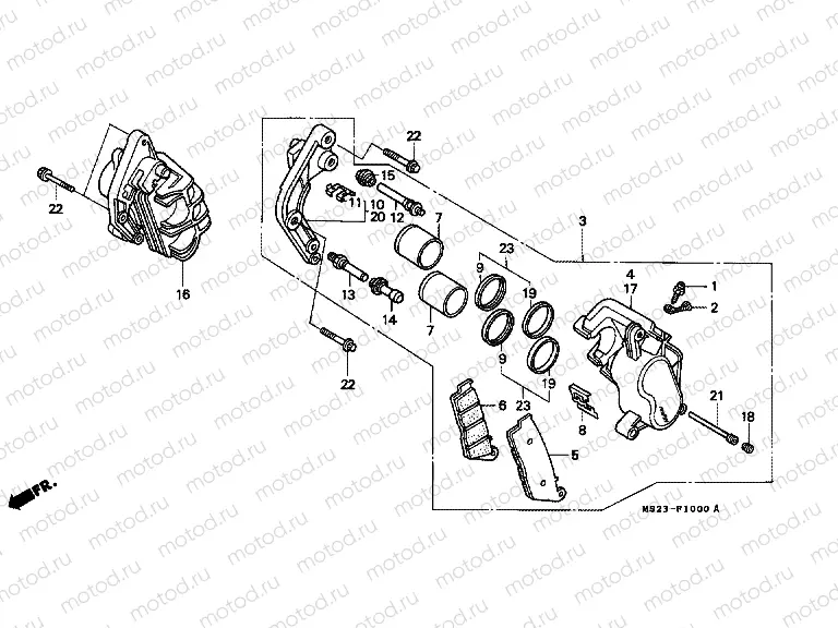 F-10 FRONT BRAKE CALIPER