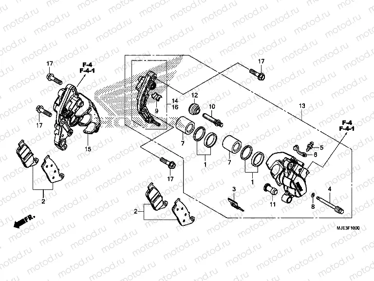 F-10 FRONT BRAKE CALIPER