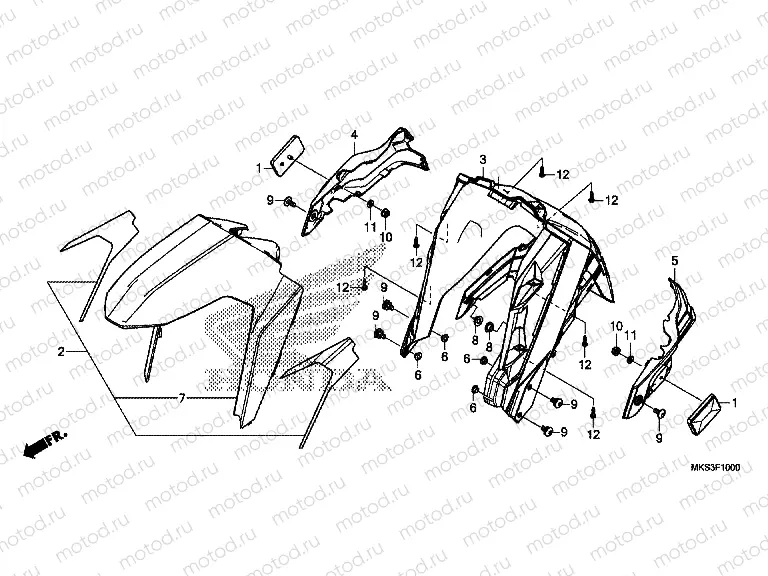 F-10 FRONT FENDER