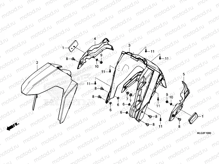 F-10 FRONT FENDER