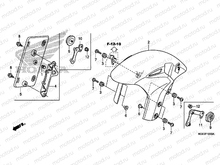F-10 FRONT FENDER