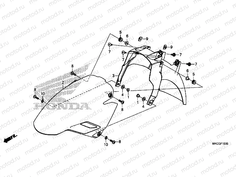 F-10 FRONT FENDER