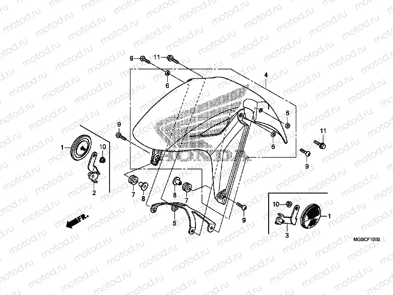 F-10 FRONT FENDER