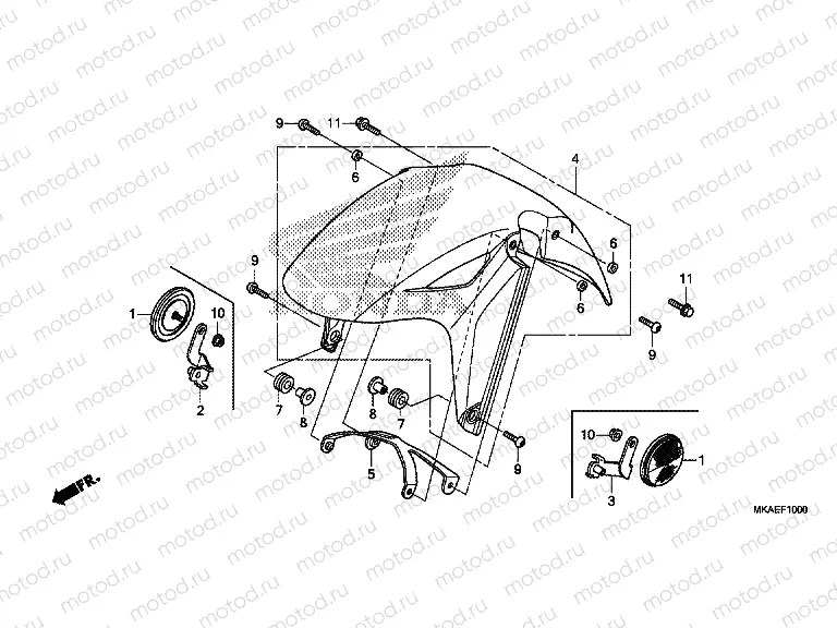 F-10 FRONT FENDER