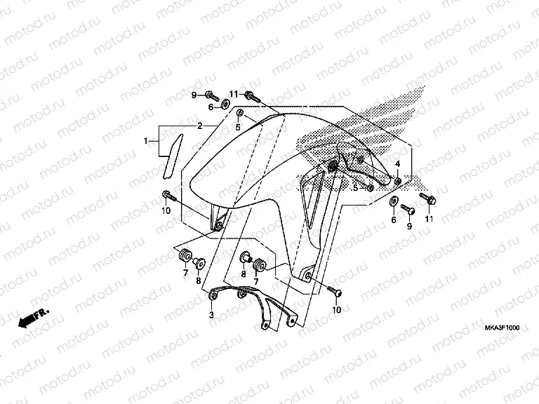 F-10 FRONT FENDER