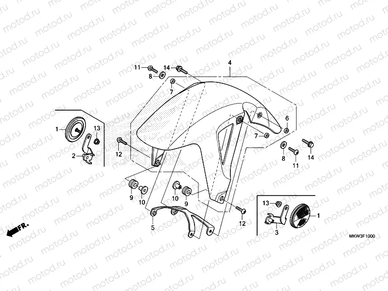 F-10 FRONT FENDER