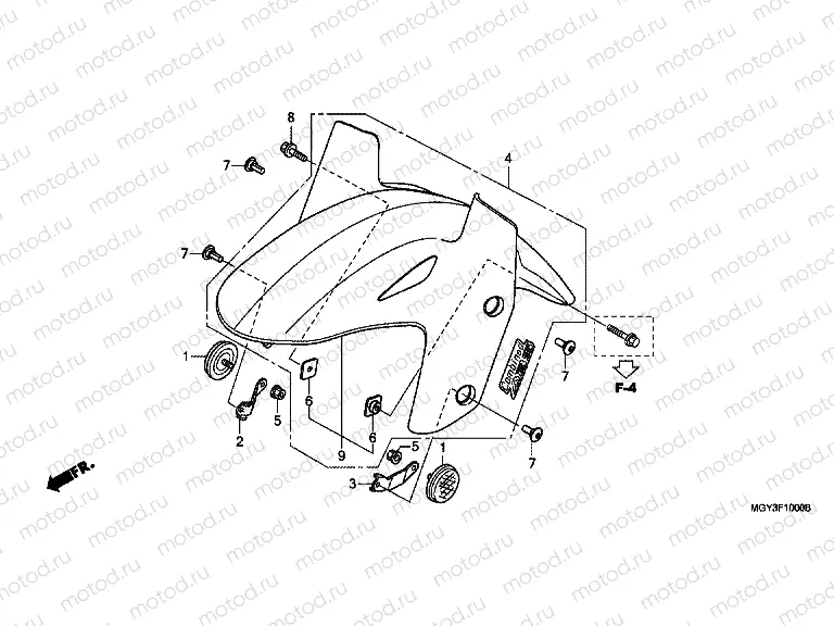 F-10 FRONT FENDER