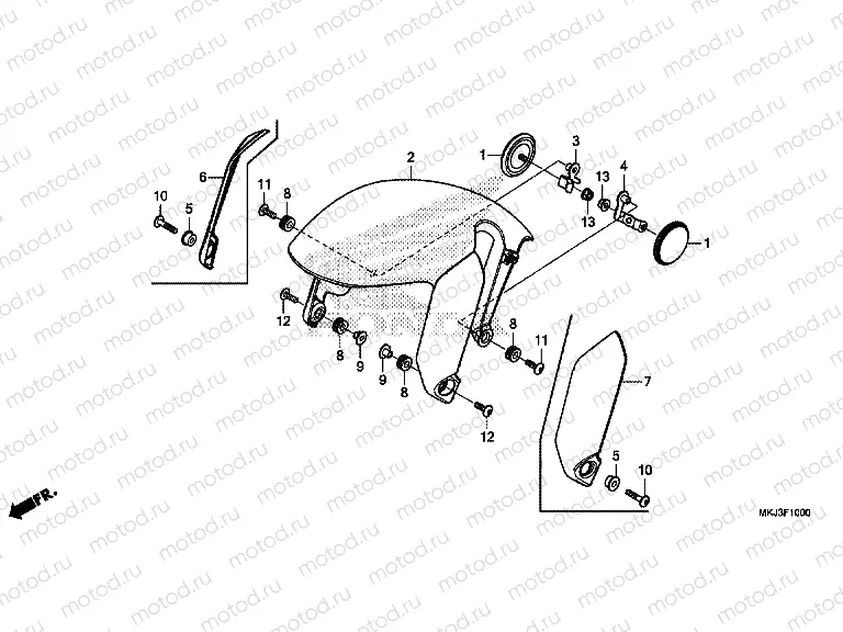 F-10 FRONT FENDER